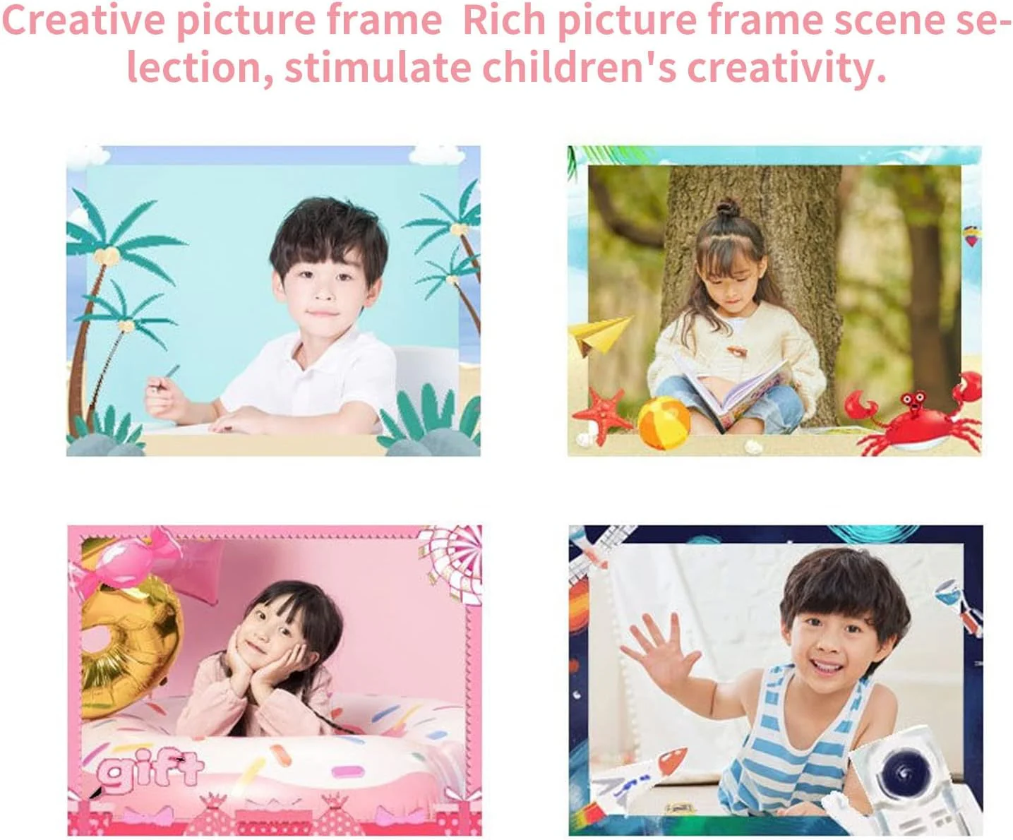 Aparat Foto Digital cu Imprimare Termica pentru copii, display color de 2,4 inch, 1080P Full HD [4]