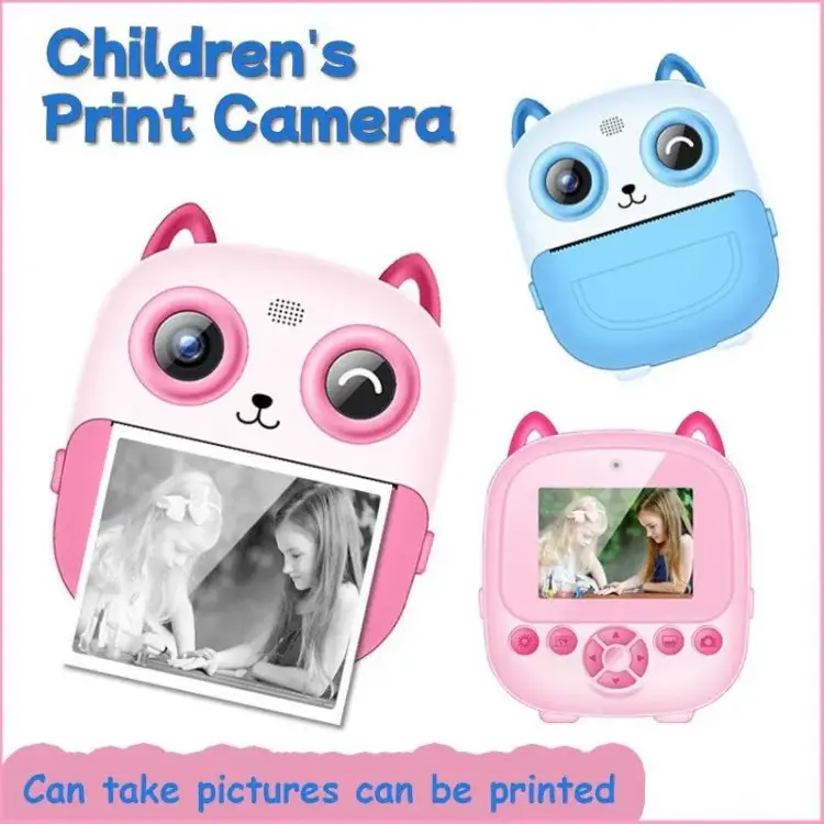Aparat foto digital pentru copii cu 2 Camere - Spate si Frontala, Imprimare instantanee [2]