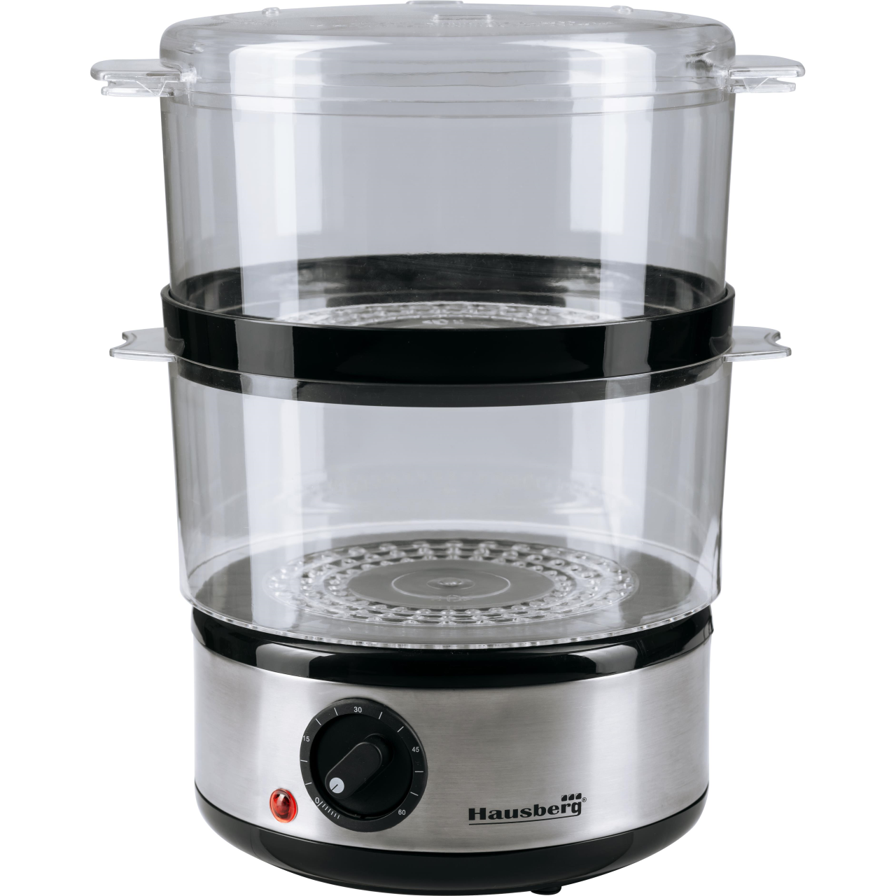 Aparat Gatit cu Aburi, 2 Recipiente de gatit concomitent, putere 400W, capacitate 2.4L, Hausberg HB-1350 [6]