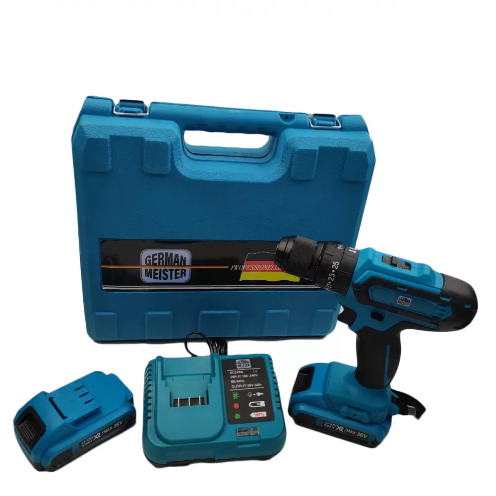 Autofiletanta cu Percutie German Meister, 2 Acumulatori 36V 5 AH + 30 accesorii incluse [4]
