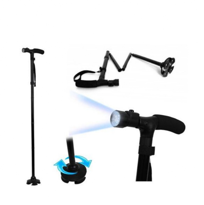 Baston Telescopic de Sprijin, Inaltime reglabila, cu Lanterna Trusty Cane [5]