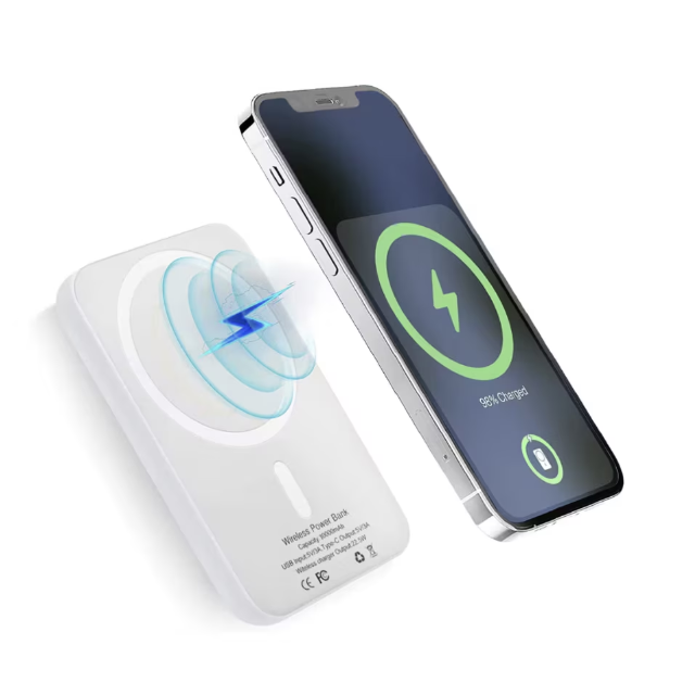 Baterie Externa MagSafe 10000mAh, Incarcare Magnetica Wireless 20W, Ultra Slim si Portabila [2]