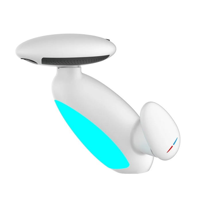 Baterie Lavoar Cu Lumini LED, Cap Extensibil 60 Cm, 4 Moduri De Jet Apa, Alb/Crom [16]