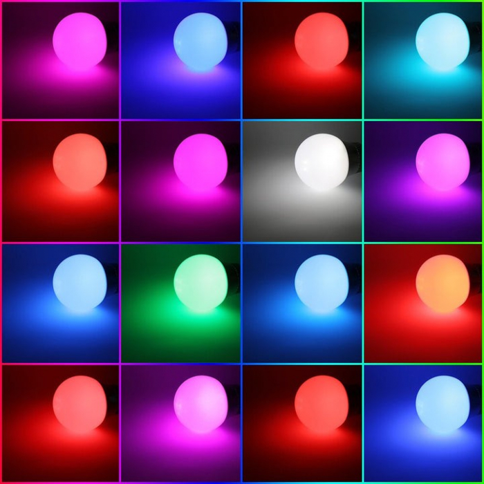 Bec Led RGB, 9W, 1000 LM, Control telefon [3]