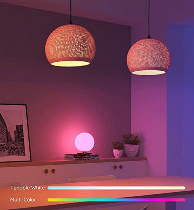 Bec Led RGB, 9W, 1000 LM, Control telefon [5]