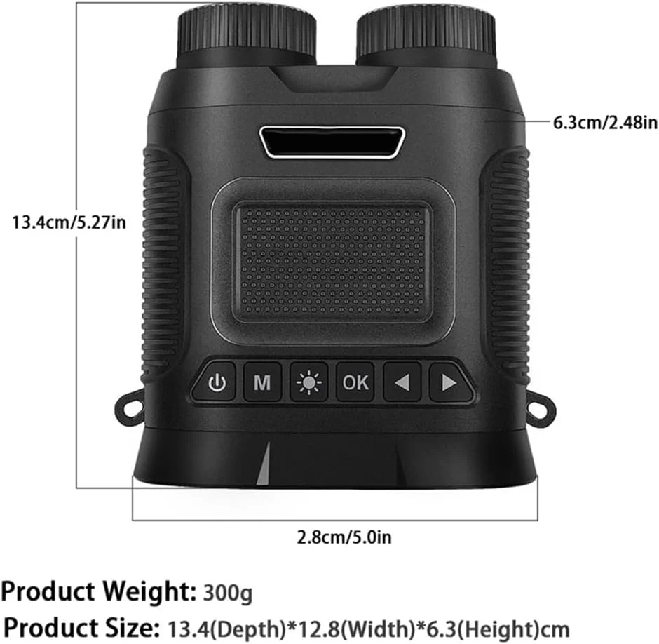 Binoclu profesional cu vedere nocturna in infrarosu Q-NV02, 2.5K UHD, zoom 8x, portabil, afisaj IPS, negru [3]