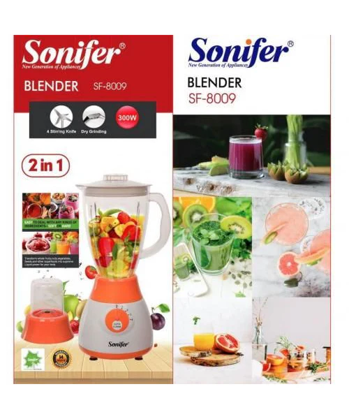 Blender electric 2 in 1, Capacitate 1.5 L, Sonifer SF-8009 300W [2]