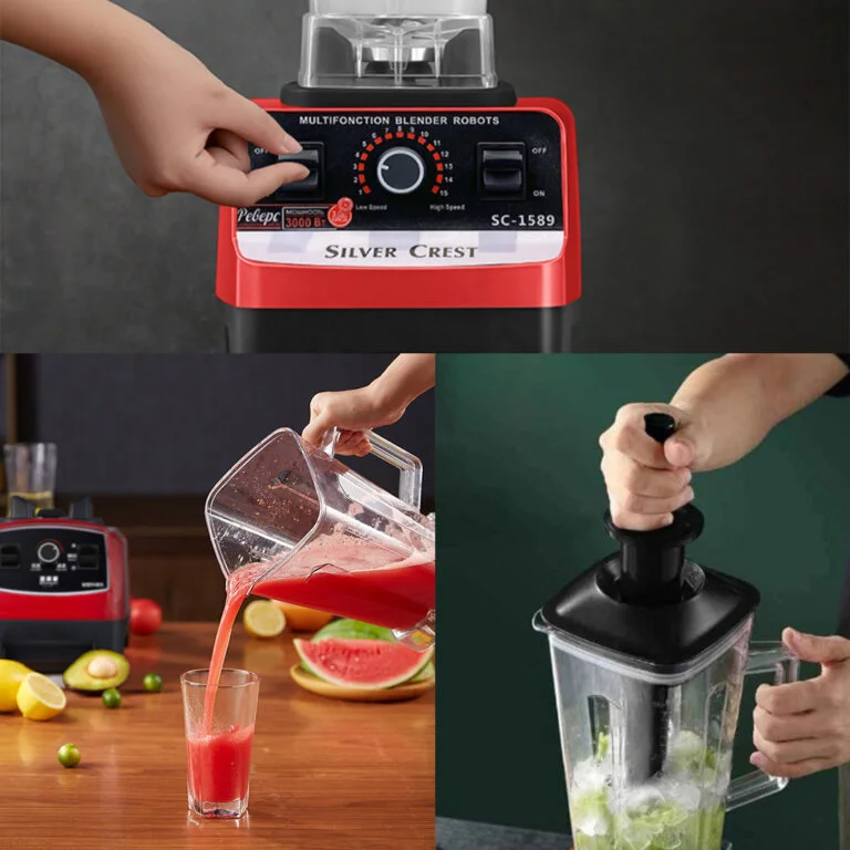 Blender Profesional 800W, 2L capacitate, motor din cupru, 15 viteze [2]