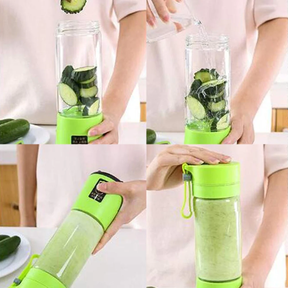 Blender smoothie maker, portabil cu incarcare USB functie de baterie externa [5]