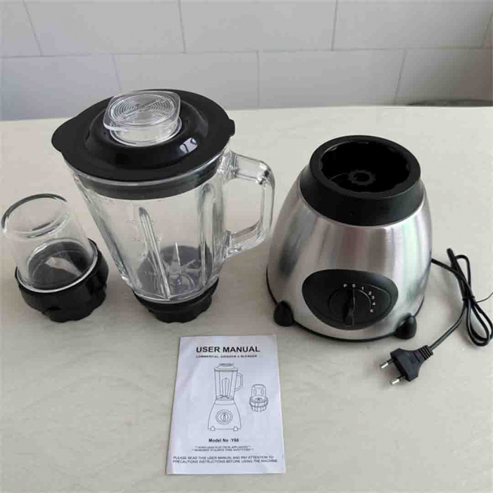 Blender Sticla 2 in 1 cu Rasnita, Putere 2200W, 1.5L Capacitate, 5 Trepte viteza, SonyMax [5]