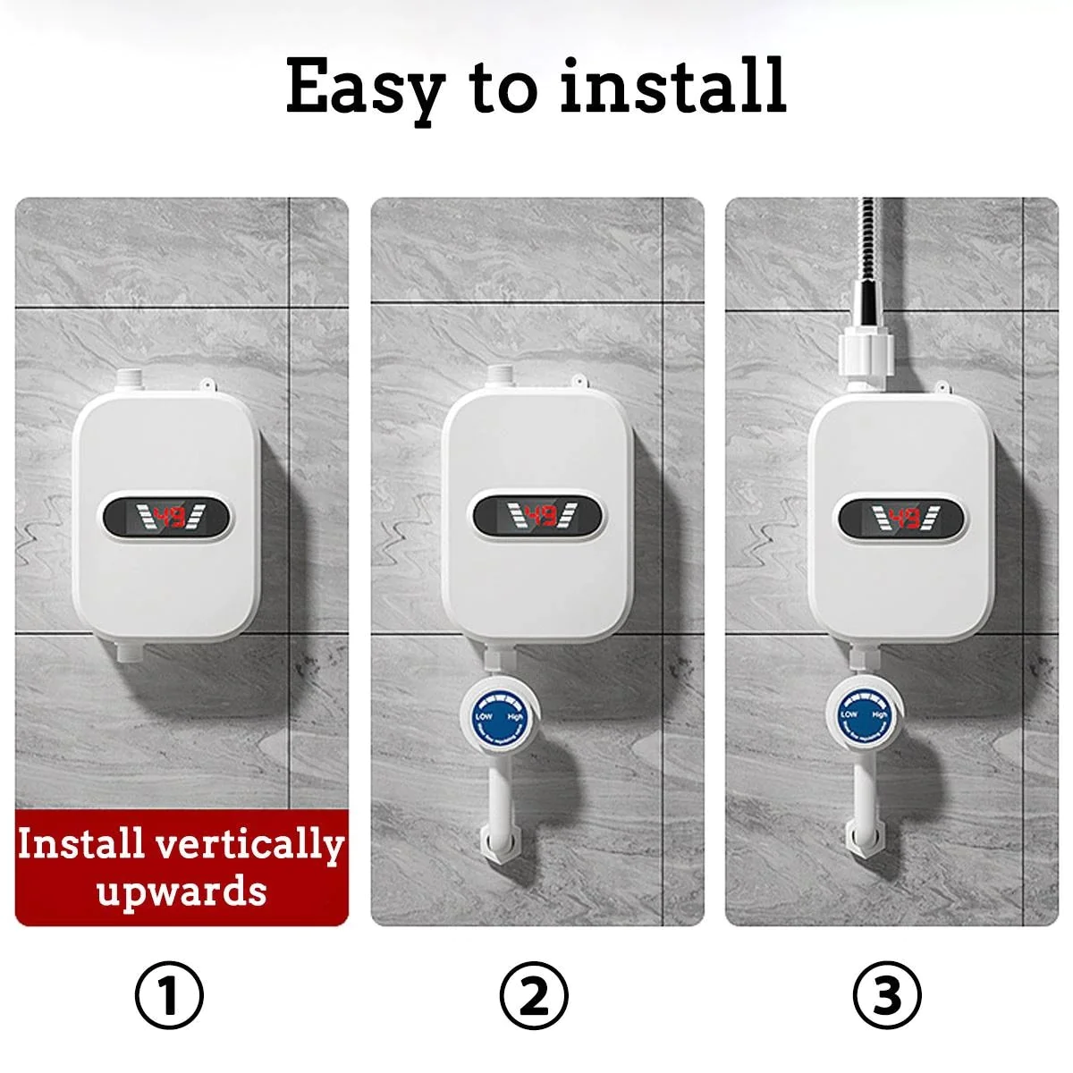 Boiler electric instant pentru apa calda, cu afisaj digital, 3500W [4]