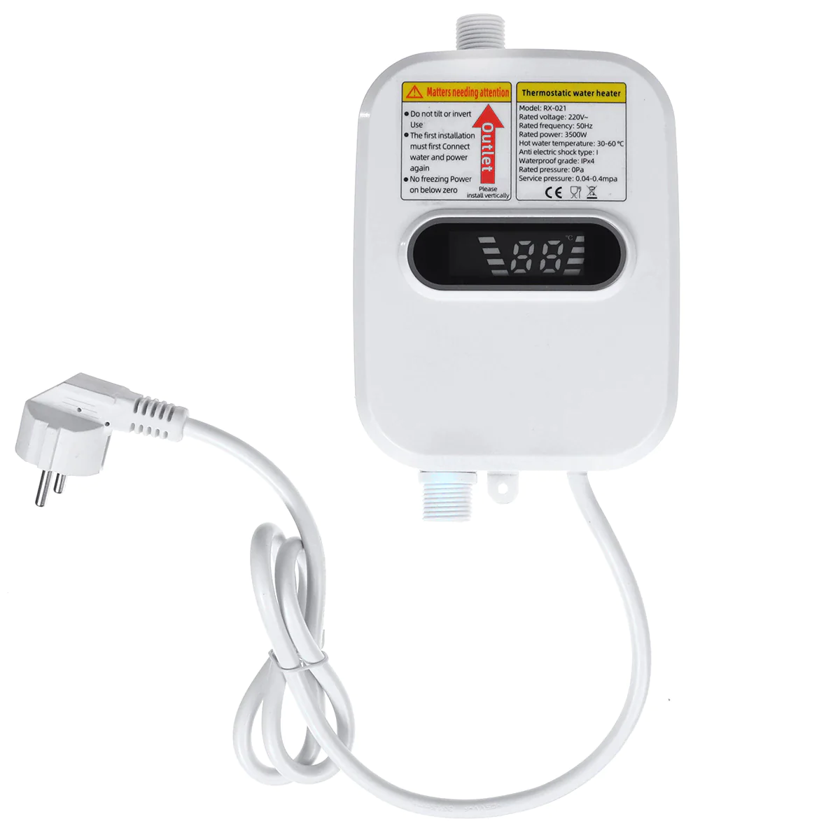 Boiler electric instant pentru apa calda, cu afisaj digital, 3500W [7]