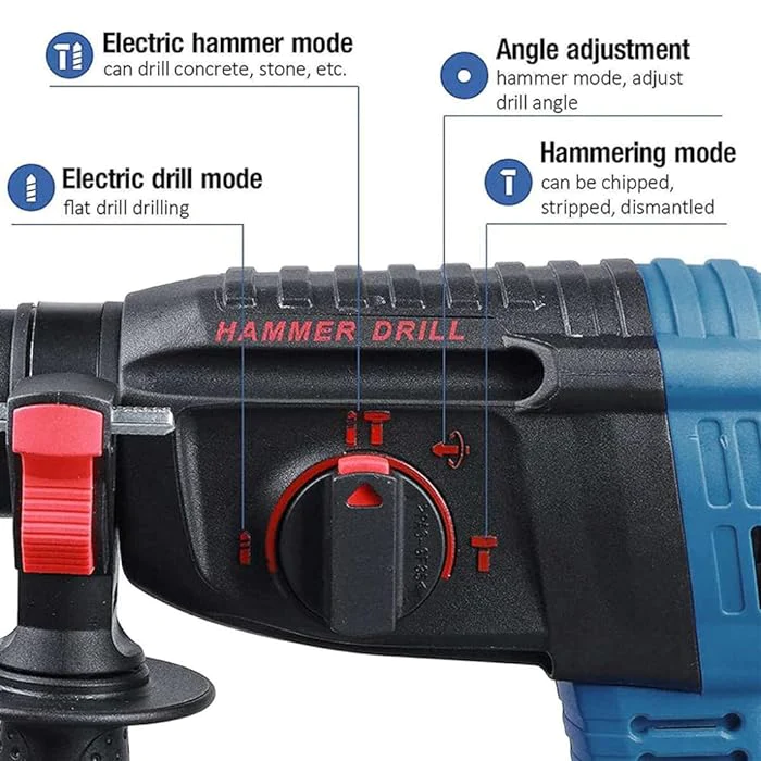 Ciocan Rotopercutor brushless, cu 2 acumulatori 48V, 1850W, 2580 rpm [5]