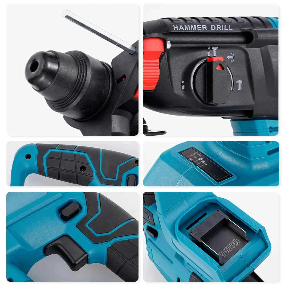 Ciocan Rotopercutor brushless, cu 2 acumulatori 48V, 1850W, 2580 rpm [4]