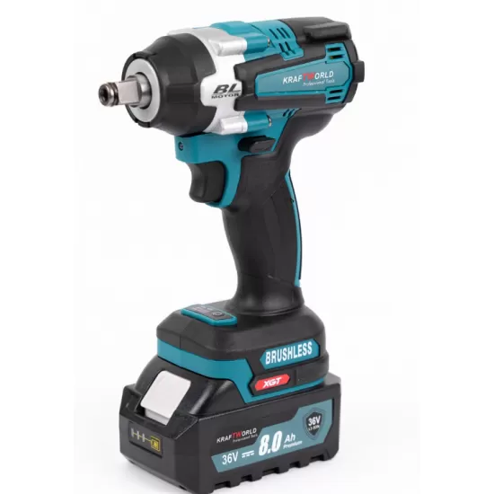 Bormasina de impact si insurubat KraftRoyal XGT Brushless, 2 Acumulatori 36V 10 AH, Trusa transport [2]