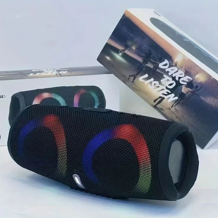 Boxa Bluetooth Charge 5 cu Leduri RGB, Usb, Slot Card, Radio FM, Waterproof IPX6 [4]