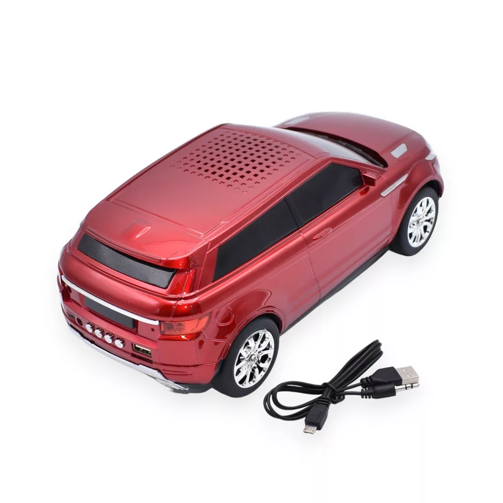 Boxa Bluetooth tip masinuta Range R, Functie Radio, redare TF/USB/AUX, Rosie [2]