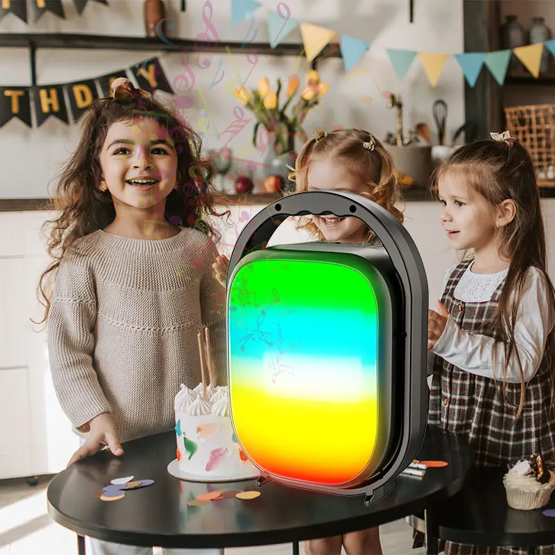 Boxa portabila Bluetooth, Lumini LED RGB, 12W [5]