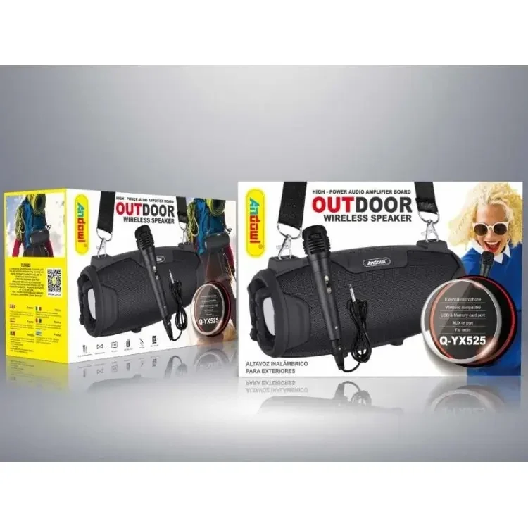 Boxa Portabila cu Microfon si Radio FM, Bluetooth, Andowl Q-YX525 [3]