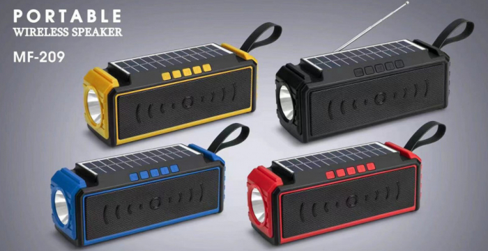 Radio portabil AM/FM/SW cu Boxa Bluetooth, USB, Lanterna, incarcare solara, Panou solar [6]