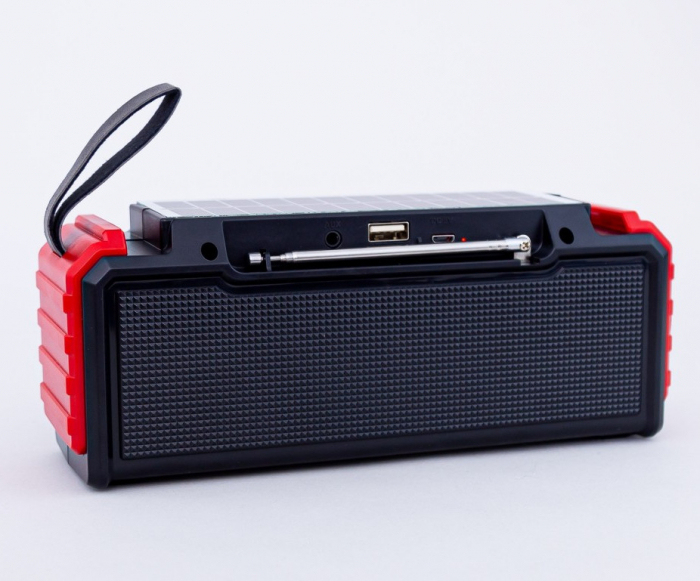 Radio portabil AM/FM/SW cu Boxa Bluetooth, USB, Lanterna, incarcare solara, Panou solar [5]