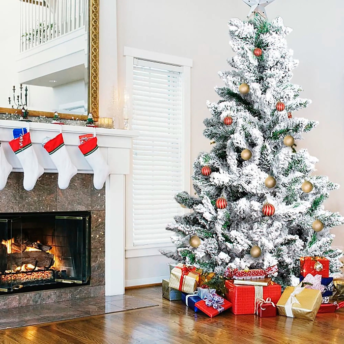 Brad artificial nins 1.8M, Ramuri dese 450 buc, Flexibile, Suport metalic INCLUS [3]