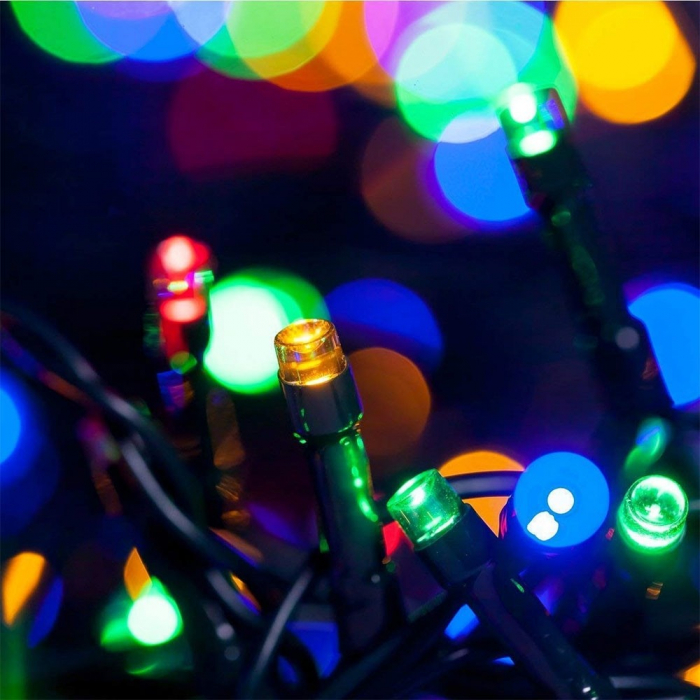 Brad de Craciun Impodobit 180cm + Set complet cu 24 globuri, 4 betele, Instalatie Led colorata + Alte Accesorii [3]