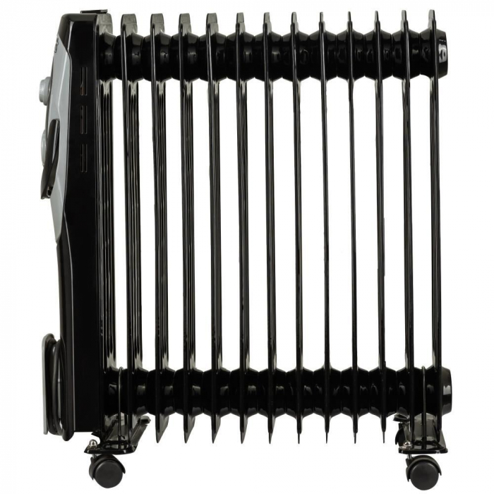 Calorifer Electric cu 13 elementi, 2500 W, 3 trepte de putere, Termostat reglabil, Protectie supra-incalzire, Protectie anti-rasturnare, Indicator luminos, Hausberg HB-8913 [2]