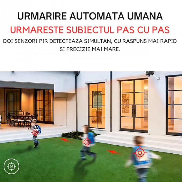 Camera 4G cu Lampa Solara 450W Stradala LED, 2 in 1, Camera De Supraveghere 360, 9 MP, Night Vision, Rotativa [6]