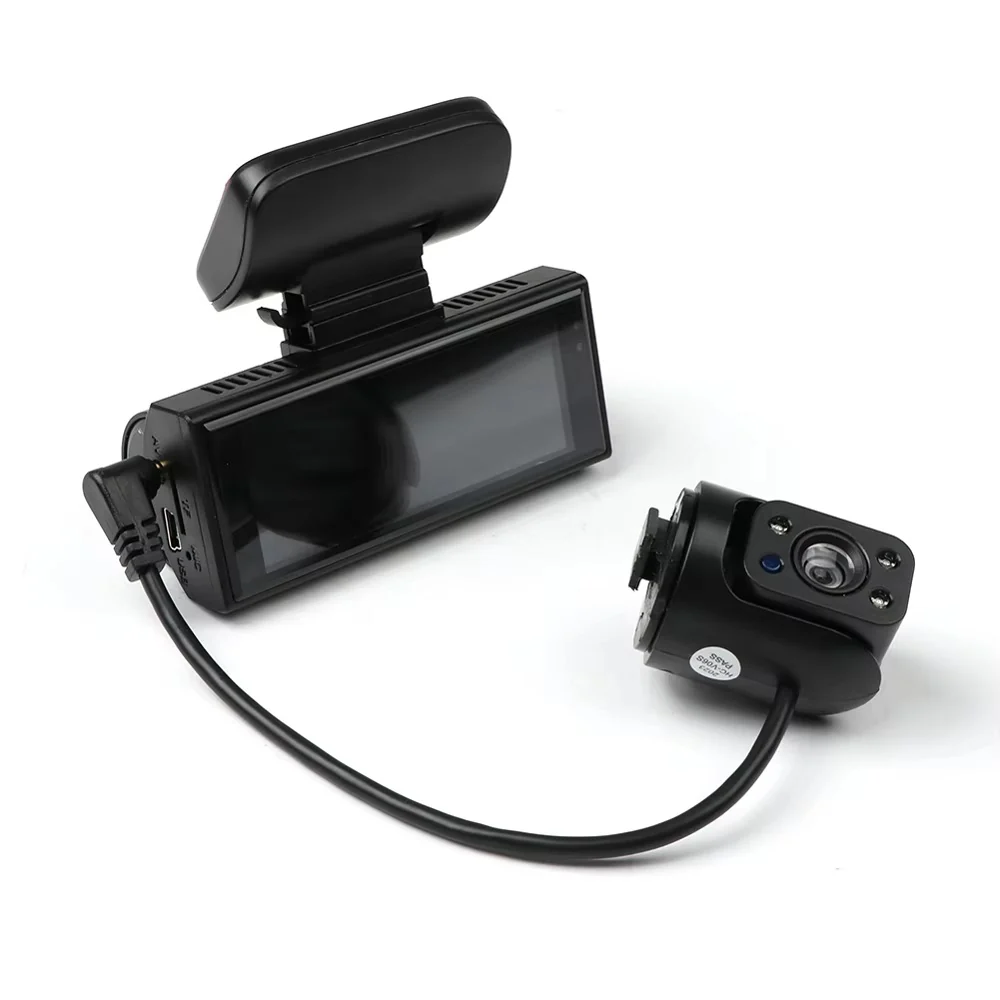 Camera Auto DVR Dubla Fata/Spate 3.16", Full HD 1080P, G-Senzor, IR, 170°, Argintiu [11]