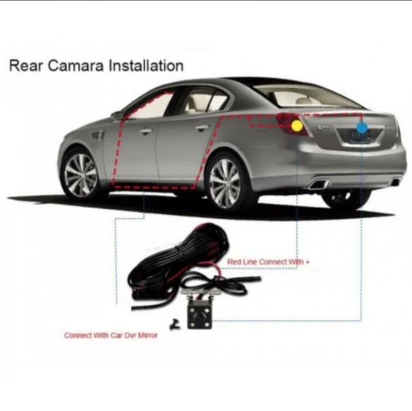 Camera auto cu TouchScreen tip oglinda retrovizoare Starlight Night Vision, 10 inch, LCD, dual cam [4]