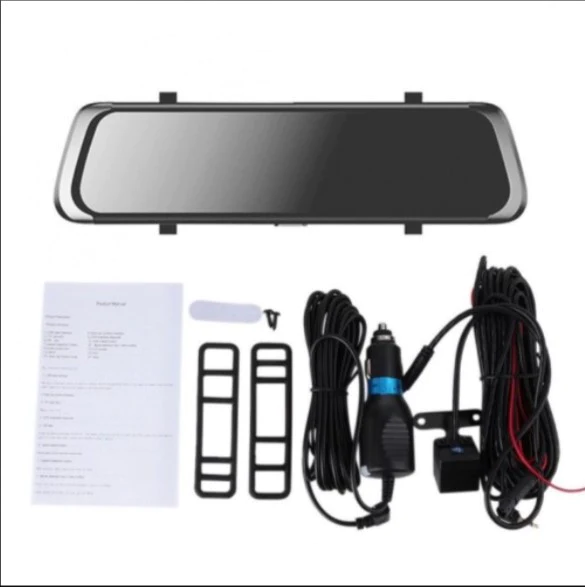 Camera auto cu TouchScreen tip oglinda retrovizoare Starlight Night Vision, 10 inch, LCD, dual cam [8]