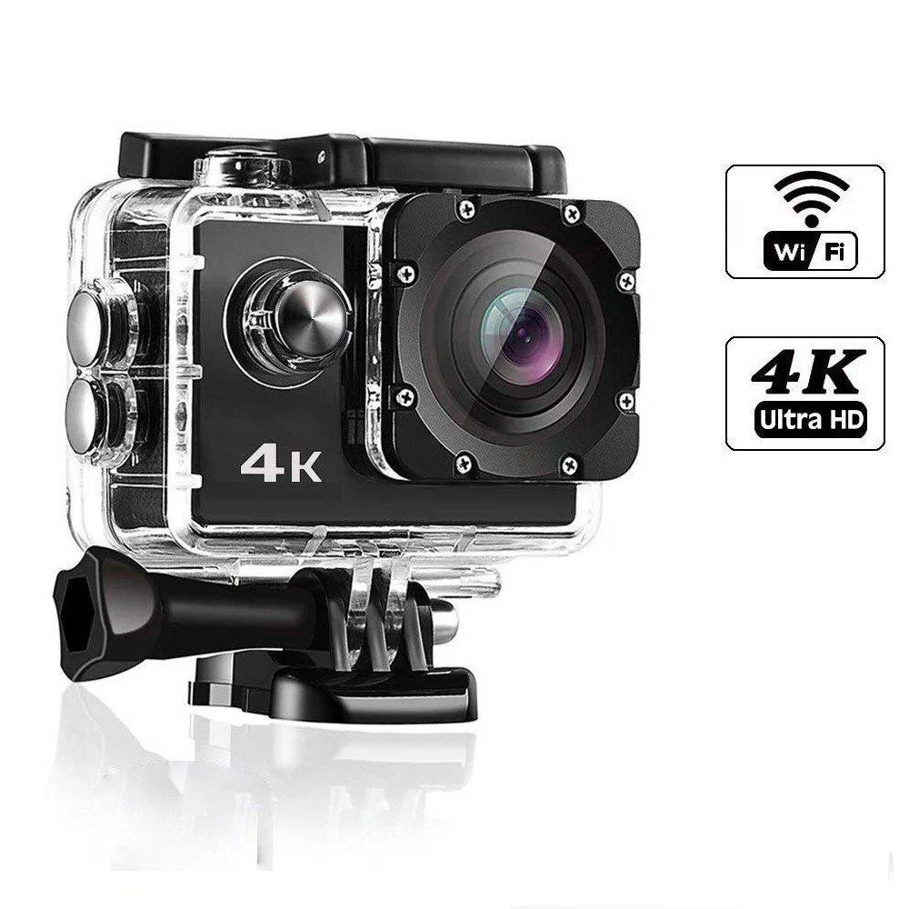 Camera de actiune 4K Ultra HD, WiFi, Impermeabila + Accesorii [2]