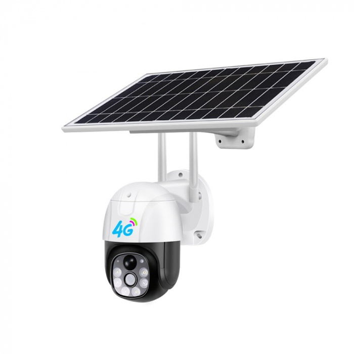 Camera de Supraveghere 4G cartela Sim cu Panou Solar, Full HD 1080p, Rotativa, Alarma, Microfon si Difuzor, Night Vision, Detectie umana, pentru Exterior [10]