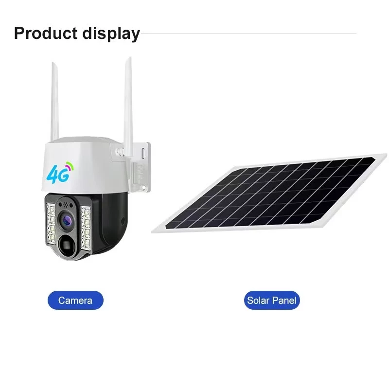Camera de Supraveghere 4G cu cartela Sim, 3MP, Panou Solar, Rotatie dupa obiect, Alarma cu led si voce, Microfon, Difuzor, Infrarosu, Detectie umana, Exterior [8]