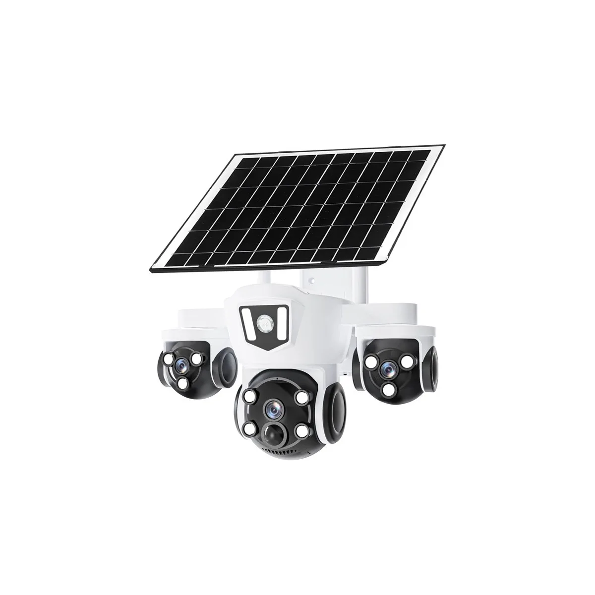 Camera de Supraveghere 4G cu Panou Solar, 3 lentile, 12MP Ultra HD, Rotire 360°, Vedere Nocturna, Detectie Miscare, Card 32GB Inclus [11]