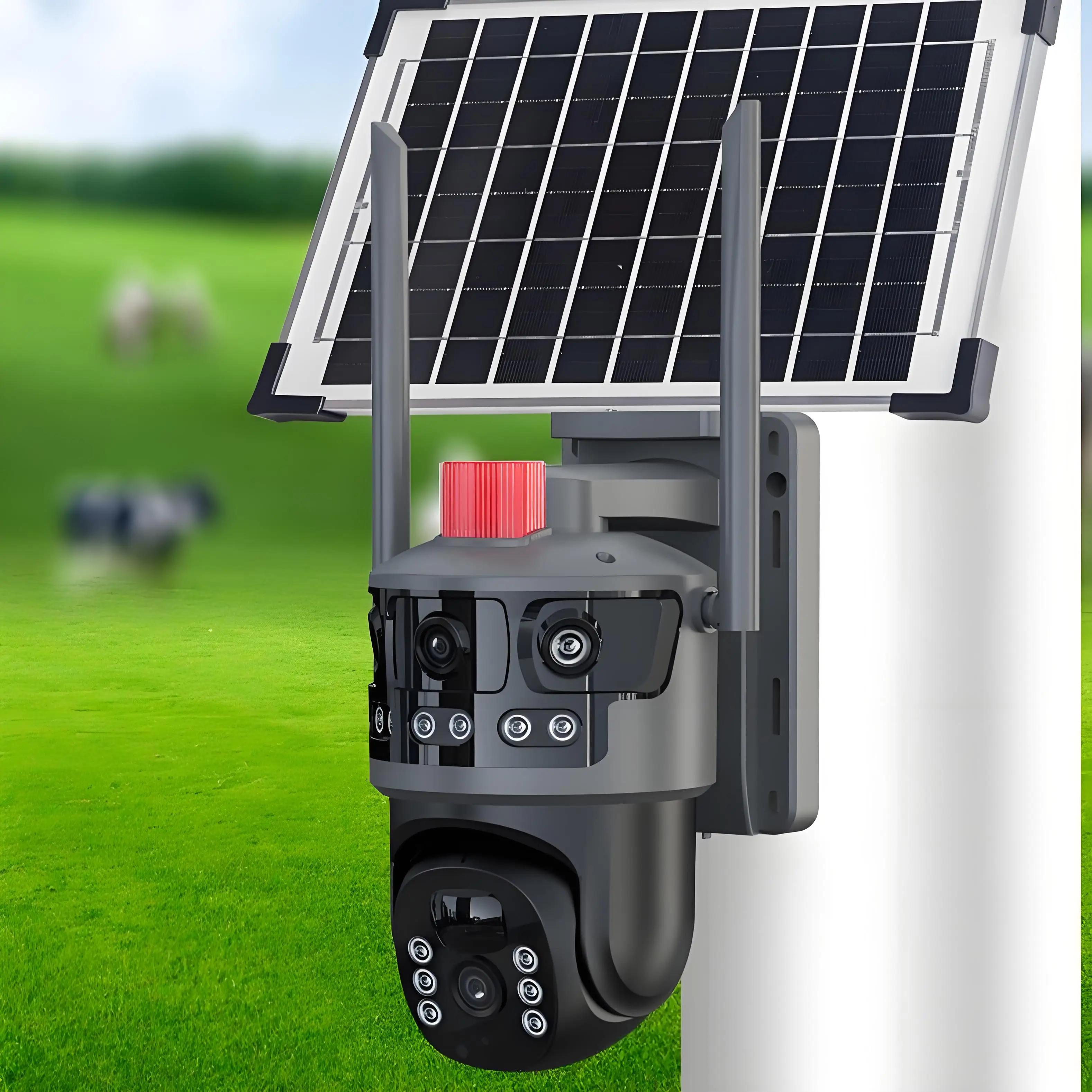 Camera de Supraveghere 4G cu Panou Solar, 12MP Full HD, Vedere Nocturna, Audio Bidirectional, Control din Aplicatie, Include Card 32GB [10]