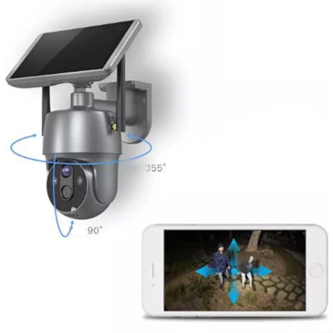 Camera de Supraveghere 4G, Panou Solar, 6MP, Microfon si Difuzor, Infrarosu, Andowl Q-SX01 [2]