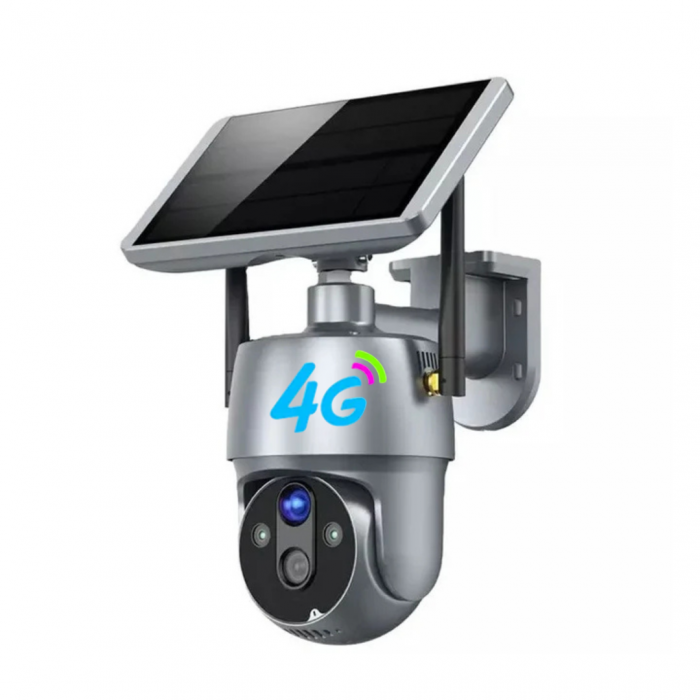 Camera de Supraveghere 4G, Panou Solar, 6MP, Microfon si Difuzor, Infrarosu, Andowl Q-SX01 [1]