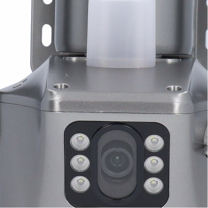 Camera de supraveghere dubla 4G cu panou solar si rotire 355°, 6MP, control telefon, 1080p, vedere nocturna infrarosu [12]