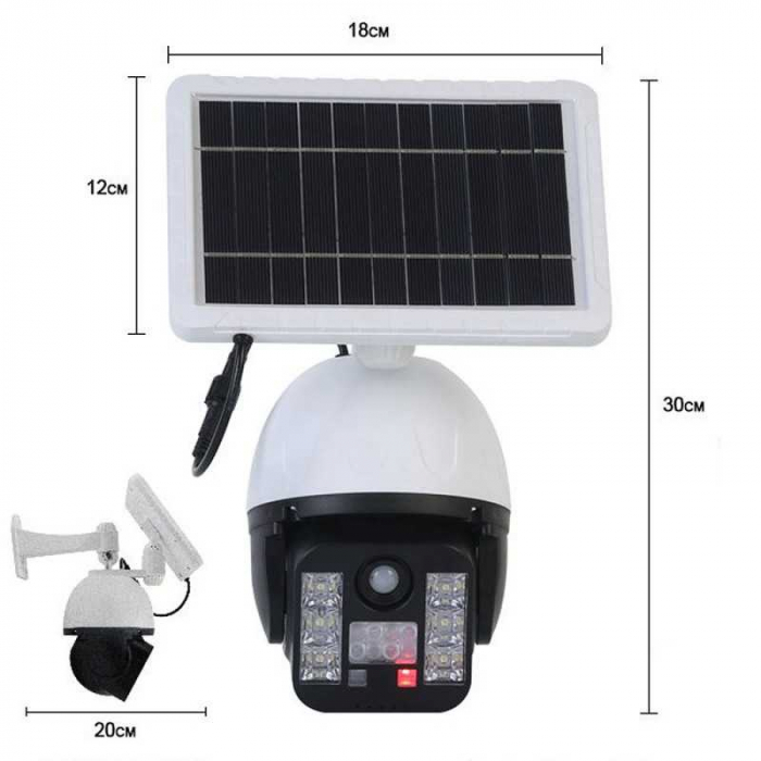 Camera de Supraveghere Falsa cu panou solar 60W [6]
