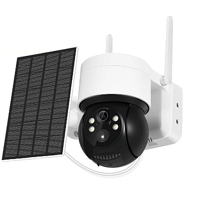 Camera de Supraveghere Jortan cu Panou Solar, WiFi, Senzor de Miscare, Infrarosu, Rotativa, IP66 [19]