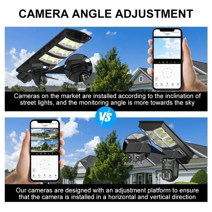 Camera de Supraveghere SIM 4G cu Lampa Solara Incorporata, Control din Telefon, Microfon + Difuzor Incorporat, Senzor de Miscare [2]