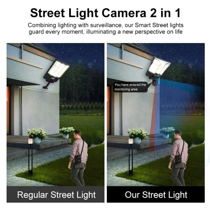 Camera de Supraveghere SIM 4G cu Lampa Solara Incorporata, Control din Telefon, Microfon + Difuzor Incorporat, Senzor de Miscare [3]