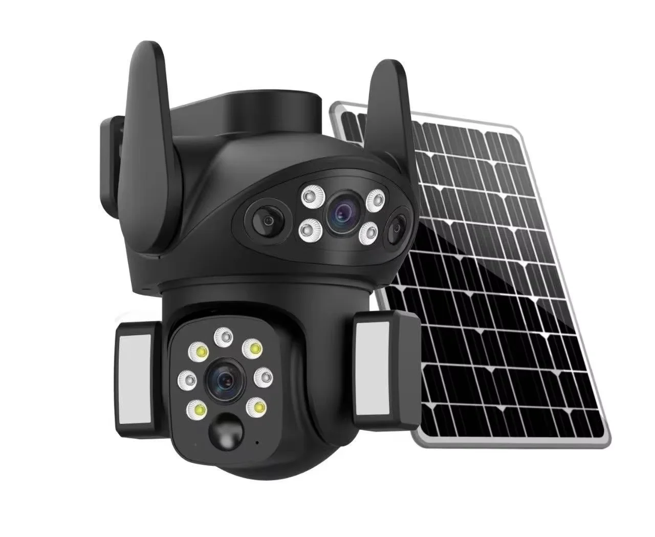 Camera de Supraveghere Solara 4G, 2 Lentile, Rotatie 355 grade, Control din Telefon, Vedere Nocturna, V380 Pro [14]