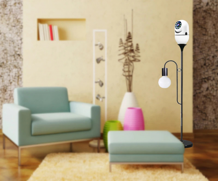 Camera de Supraveghere tip bec, E27, Interior/Exterior, 1080p, Control din telefon, Microfon, Difuzor [8]