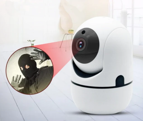 Camera de supraveghere Wi-FI, Interior, Monitor Bebe cu Night Vision si Rotire Automata, Full HD, Conectare Telefon [10]