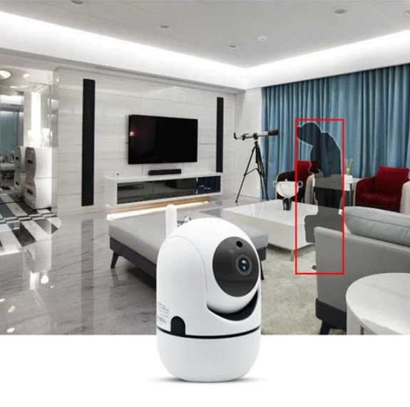 Camera de supraveghere Wi-FI, Interior, Monitor Bebe cu Night Vision si Rotire Automata, Full HD, Conectare Telefon [3]