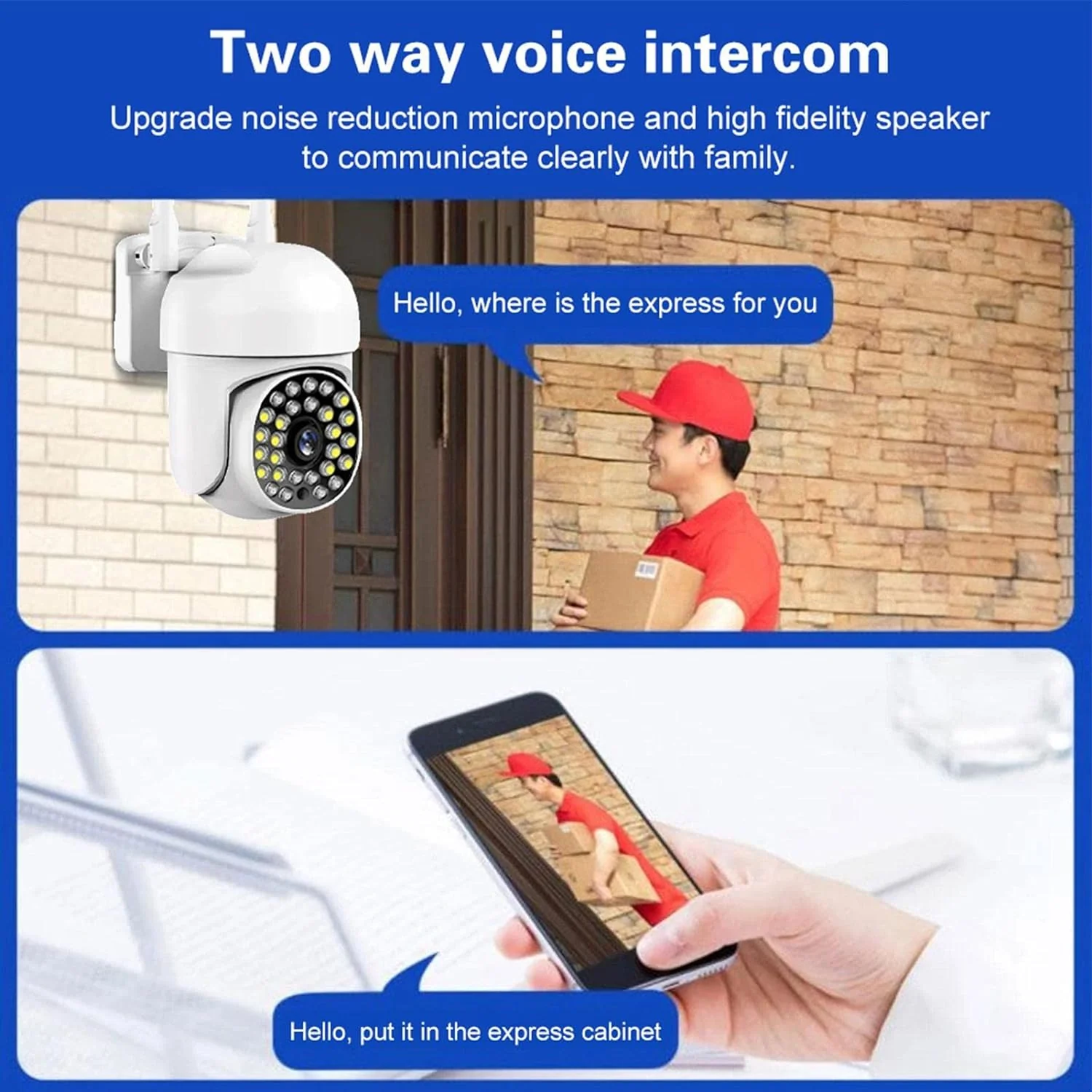 Camera de Supraveghere WiFi, IP66, HD WIRELESS, 2 MP, 1920 X 1080 Pixeli [4]