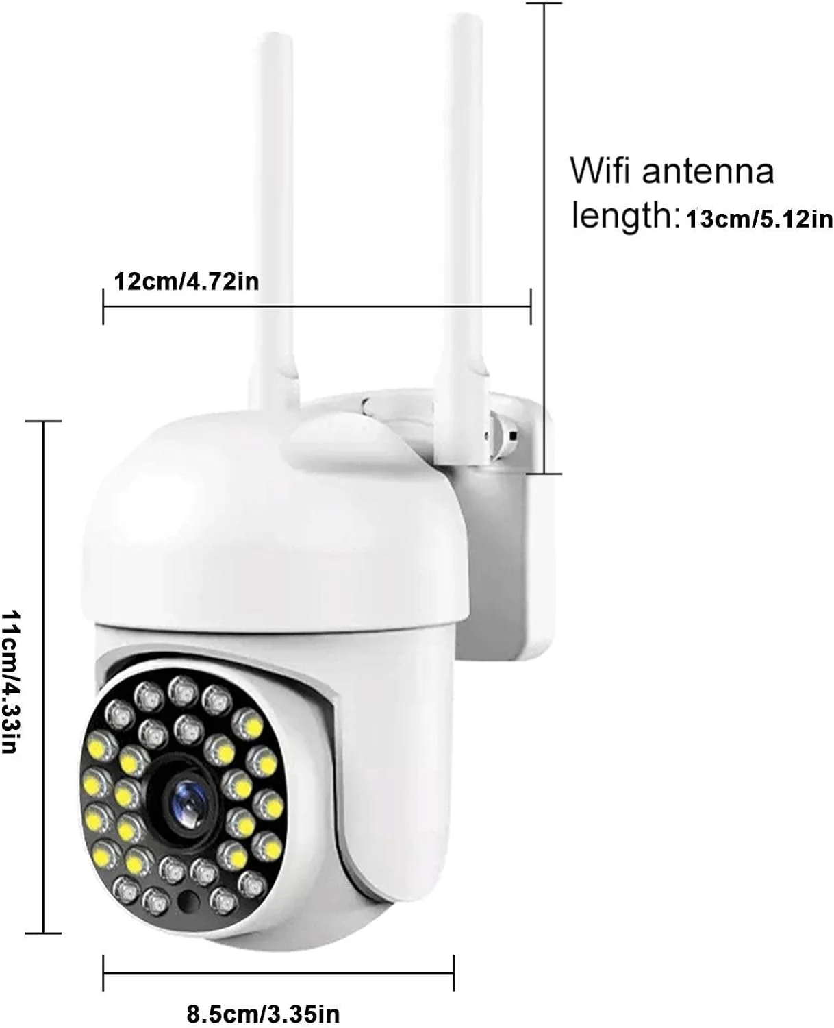 Camera de Supraveghere WiFi, IP66, HD WIRELESS, 2 MP, 1920 X 1080 Pixeli [10]